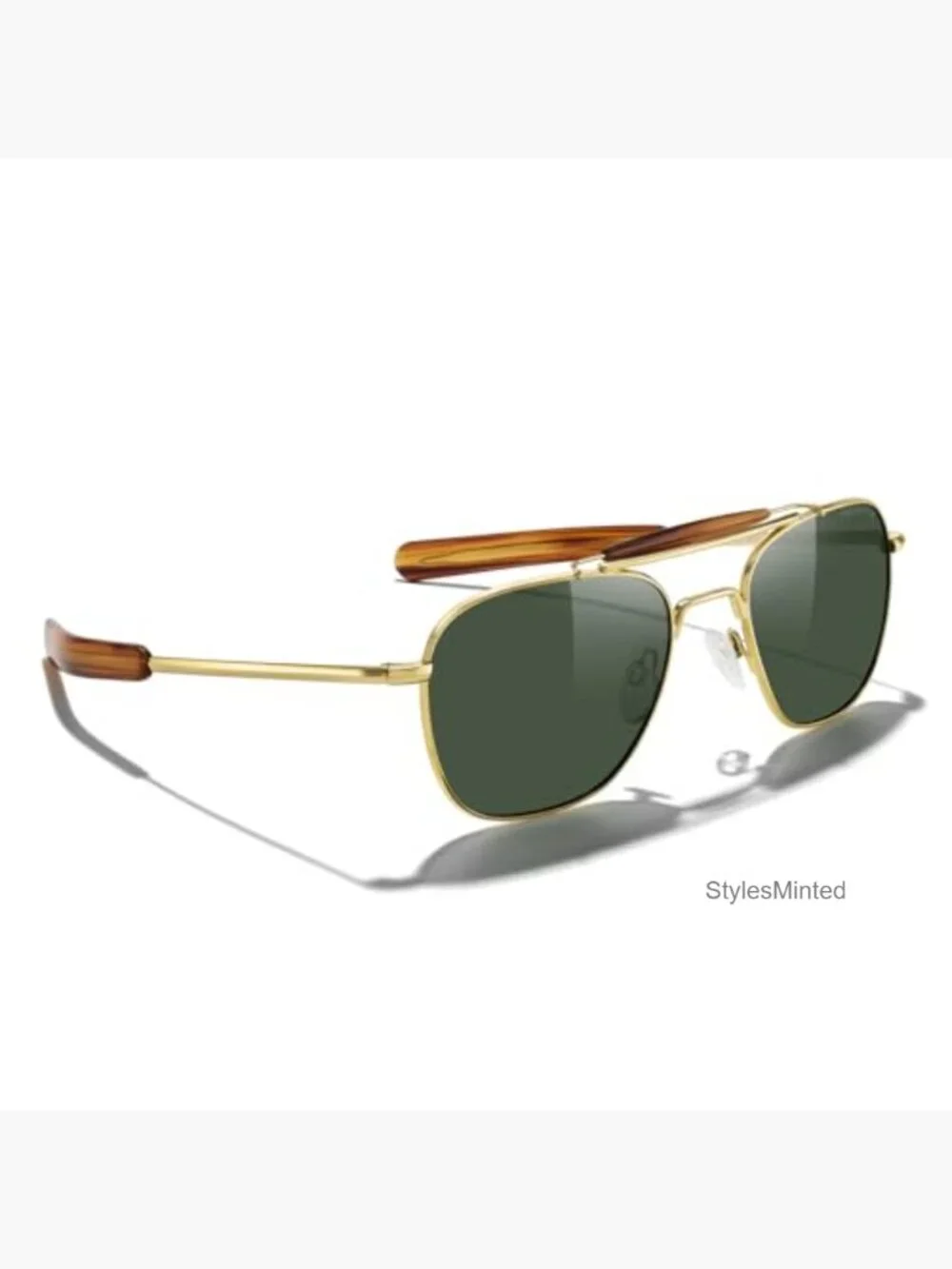 Classic Square Aviator II Military Polarized Sunglasses for Men or Women